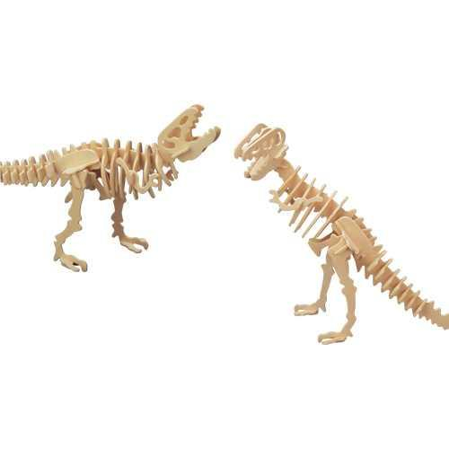 Woodcraft Dřevěné 3D puzzle Tyranosaurus T REX 2v1