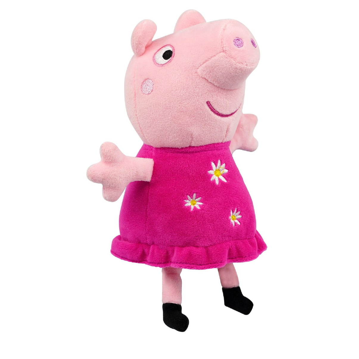 PEPPA Pig ECO plyšová Peppa 20 cm kytičkové šaty