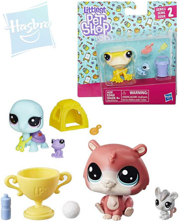 HASBRO LPS Maminka + miminko Littlest Pet Shop zvířátko set s doplňky 4 druhy