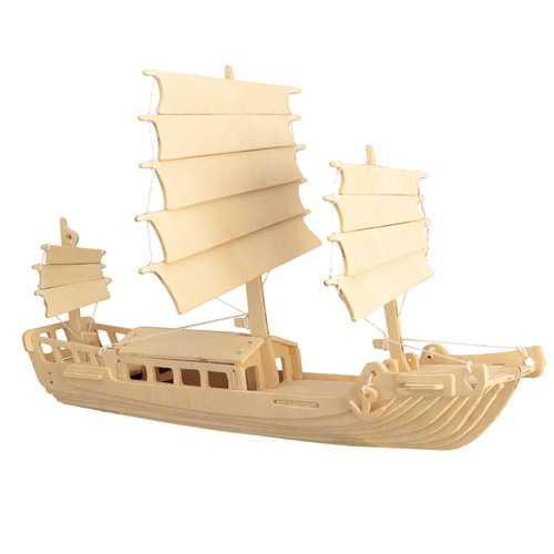 Woodcraft Dřevěné 3D puzzle čínská plachetnice