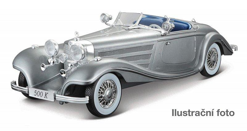 Maisto - 1936 Mercedes-Benz 500 K Typ Specialroadster, metal šedá, 1:18