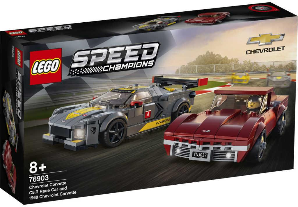 LEGO SPEED CHAMPIONS Auto Chevrolet Corvette C8.R + Chevrolet Corvette 1968