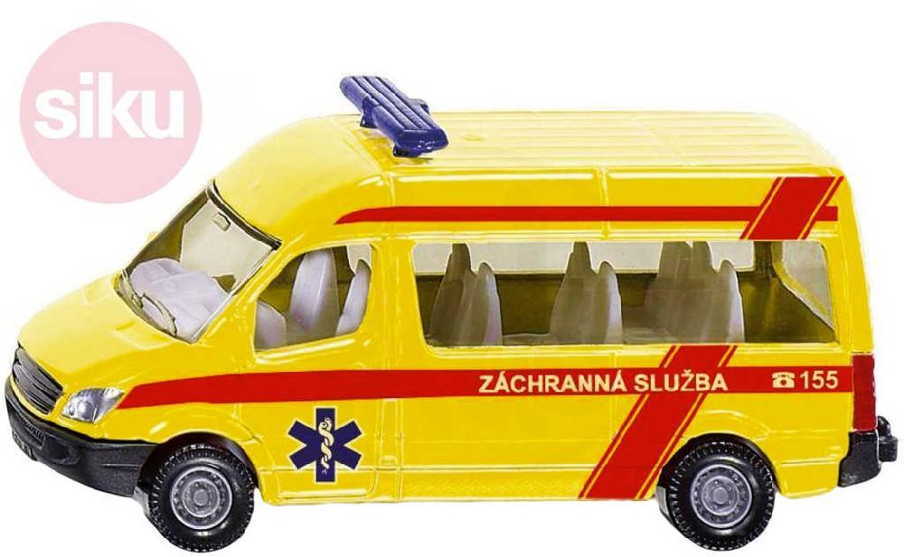 SIKU Auto Mercedes-Benz Sprinter Záchranná Služba ČR ambulance model 1083