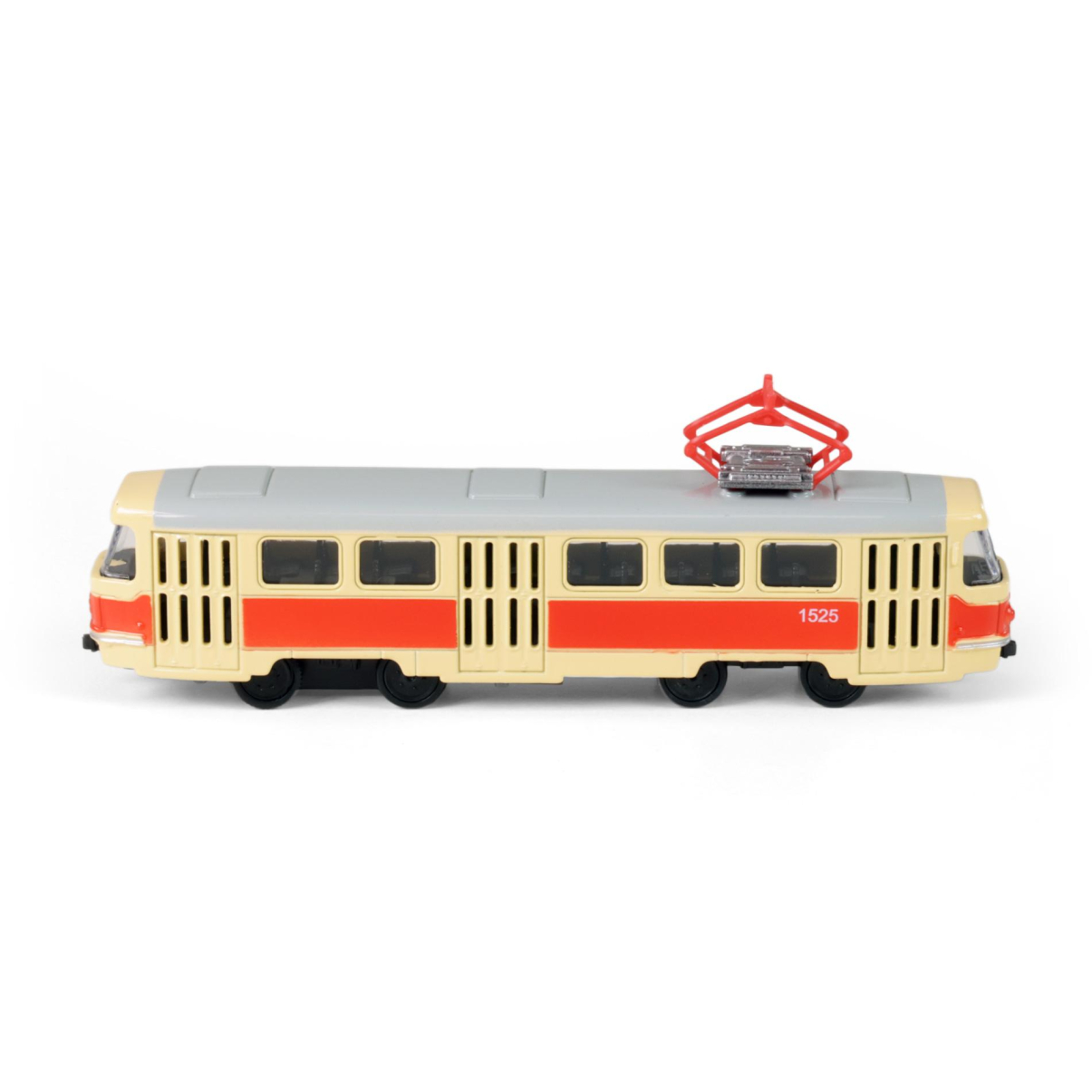 Kovová česká retro tramvaj 16 cm