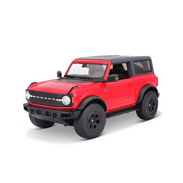 Maisto - 2021 Ford Bronco Wildtrak, červená, 1:18