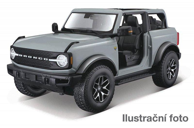 Maisto - 2021 Ford Bronco Badlands (bez dveří), kaktusově šedá, 1:18