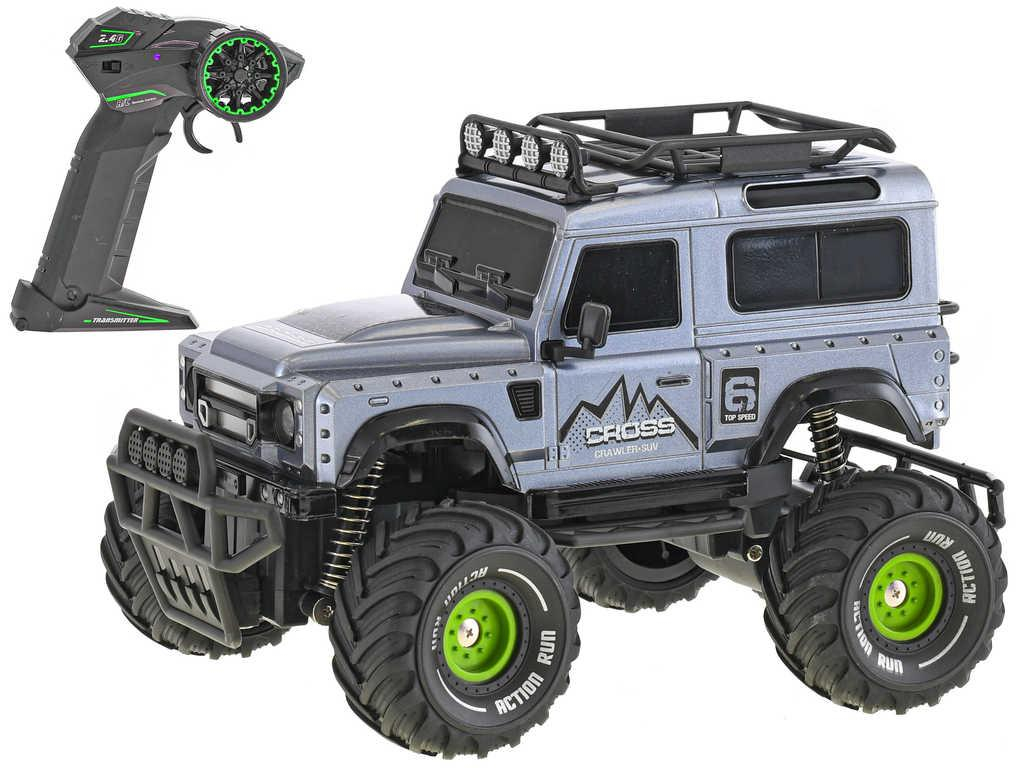 RC Auto terénní džíp 23cm na vysílačku 2,4GHz na baterie Světlo