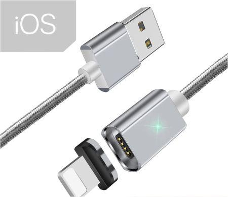 USB nabíječka Essager se třemi druhy konektorů - Konektor Apple stříbrná