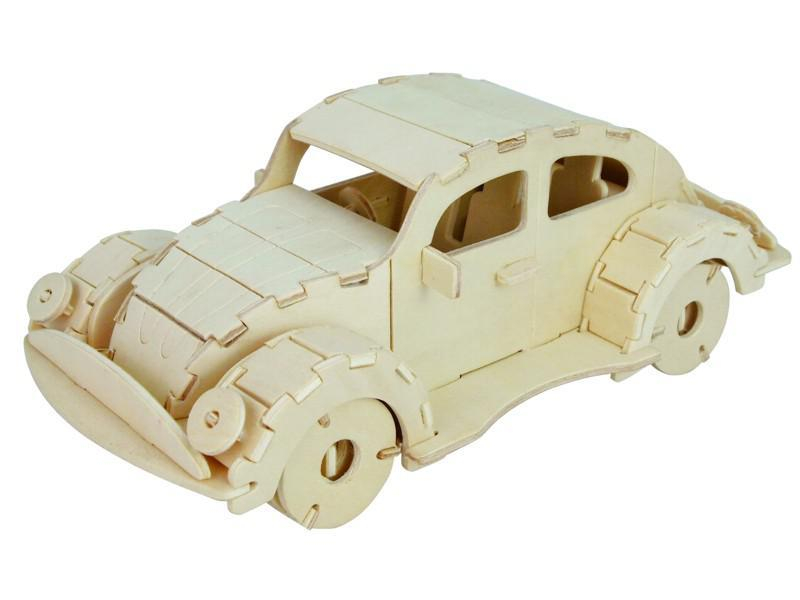 Woodcraft Dřevěné 3D puzzle VW Beetle