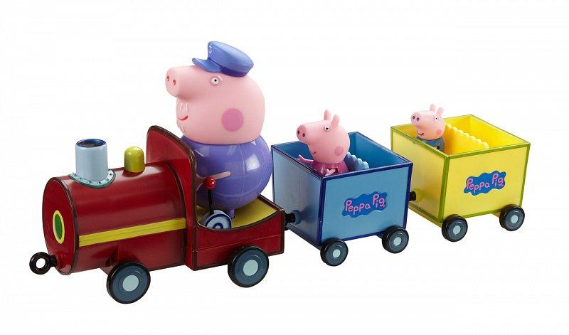 PEPPA PIG - vláček + 3 figurky