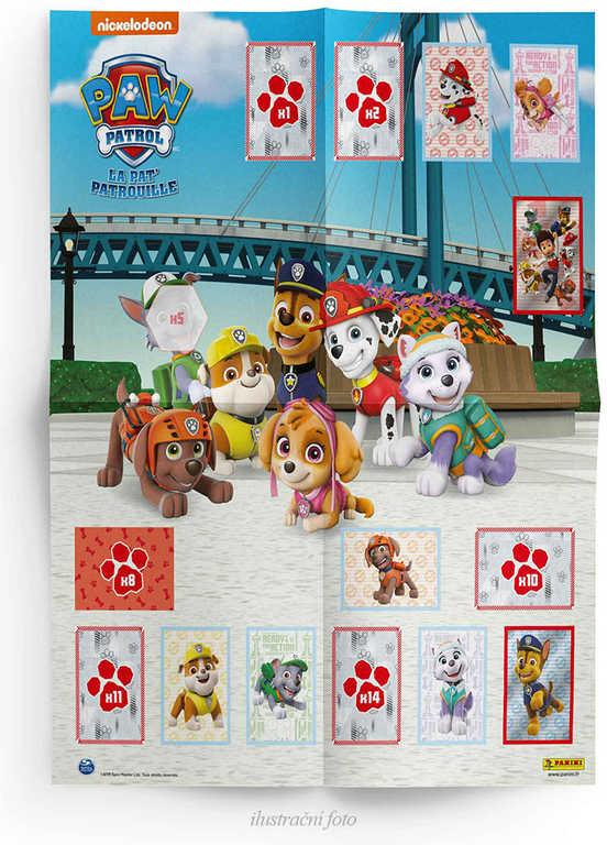 PANINI Tlapková Patrola sběratelské samolepky Paw Patrol set 5ks v sáčku