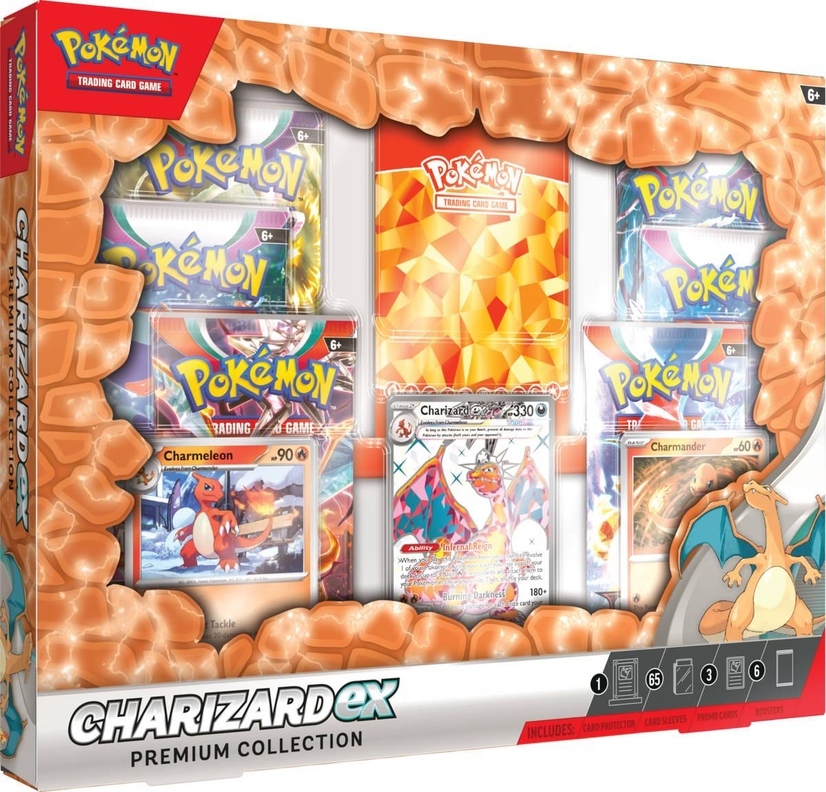 ADC Hra Pokémon TCG: Charizard ex Premium Collection 6x booster s doplňky