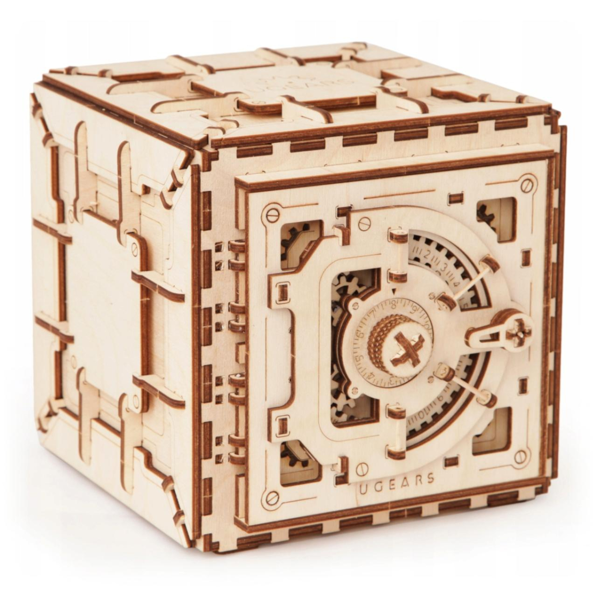 Ugears 3D dřevěné mechanické puzzle Trezor