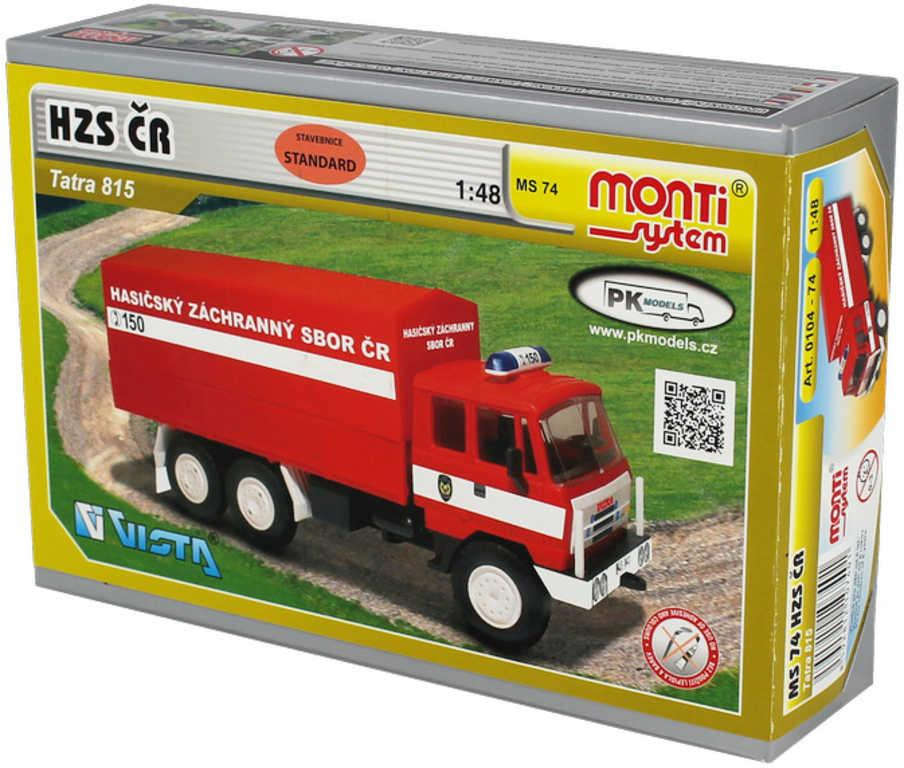 SEVA Monti System 74 HZS Hasičský záchranný sbor ČR Tatra 815 stavebnice MS74 0104-74