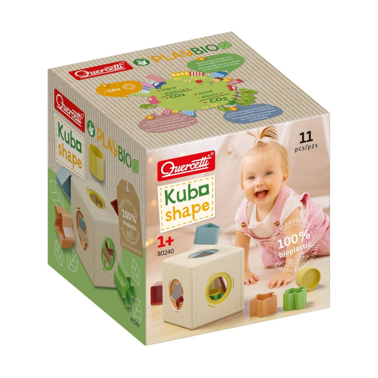 Quercetti 80240 Kubo Shape PlayBio