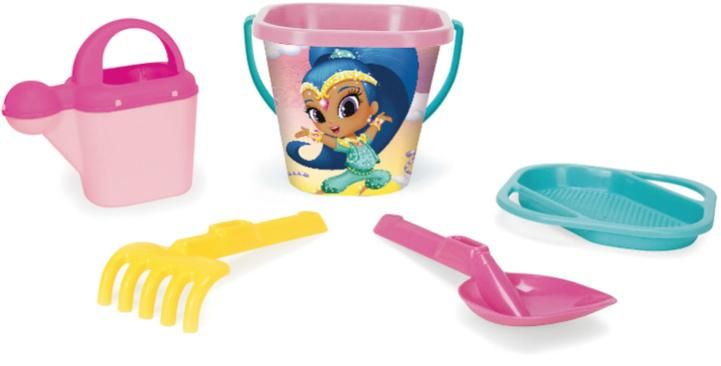 WADER Sada na písek baby Shimmer&Shine kyblík s konvičkou a 2 nástroji