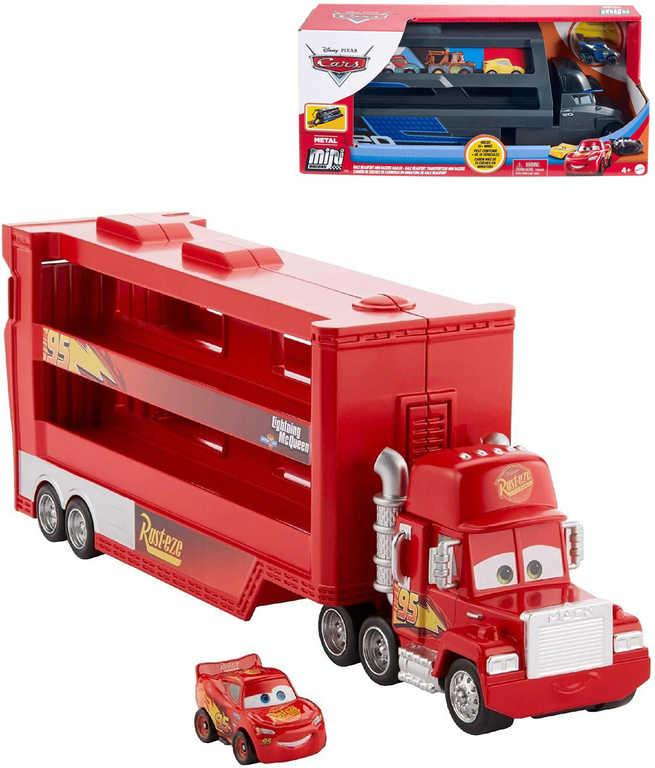 MATTEL Mini transportér Cars (Auta) set s autíčkem 2 druhy kov