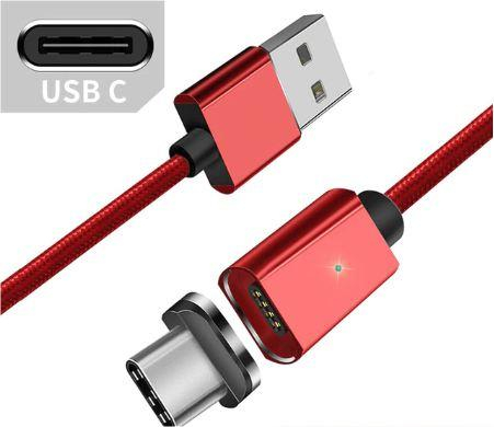 USB nabíječka Essager se třemi druhy konektorů - Konektor Type-C červená