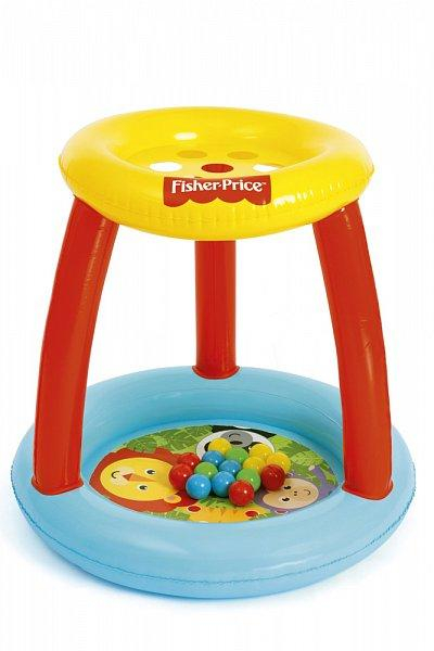 Nafukovací hrací centrum Fisher Price s míčky (15ks), 89cm x 89cm x 84cm