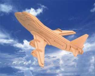 Woodcraft Dřevěné 3D puzzle boeing