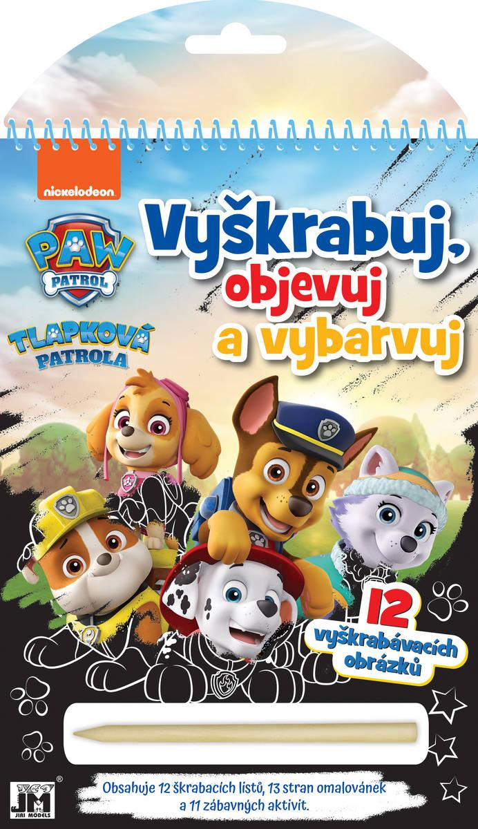 JIRI MODELS Vyškrabuj, objevuj, vybarvuj Tlapková Patrola kreativní sešit