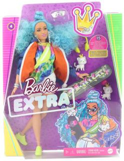 Barbie Extra - s modrým afro účesem GRN30