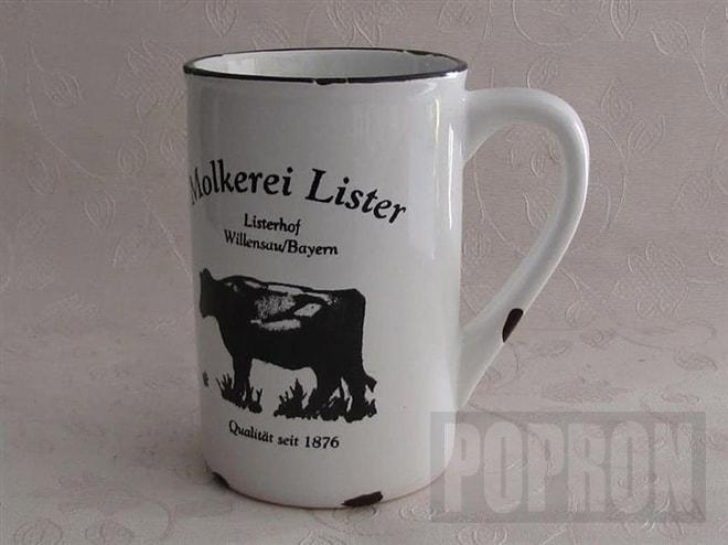 Porcelánový retro hrneček Milk 380 ml