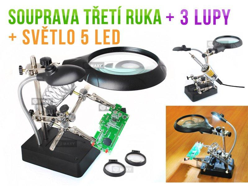 Lupa pro kutily - sada třetí ruka