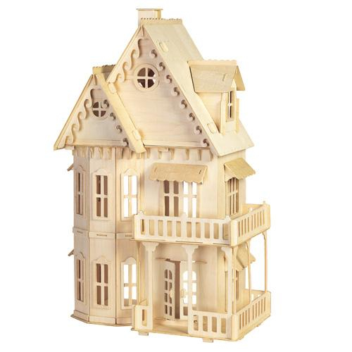 Woodcraft Dřevěné 3D puzzle gotický dům