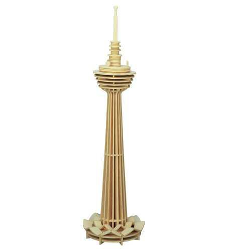 Woodcraft Dřevěné 3D puzzle věž Kuala Lumpur