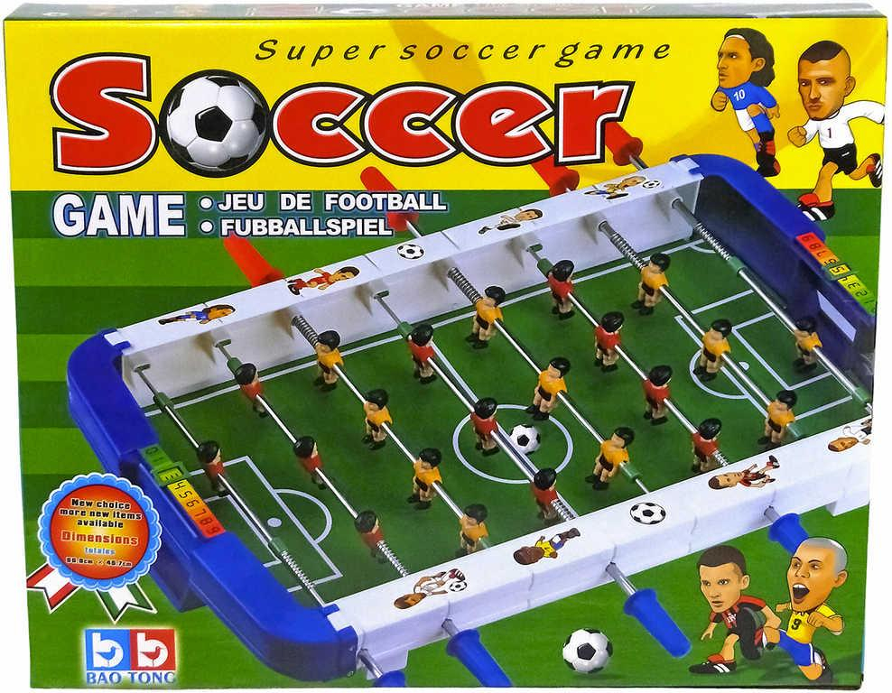 Hra FOTBAL Stolní kopaná Soccer Game s táhly *SPOLEČENSKÉ HRY*