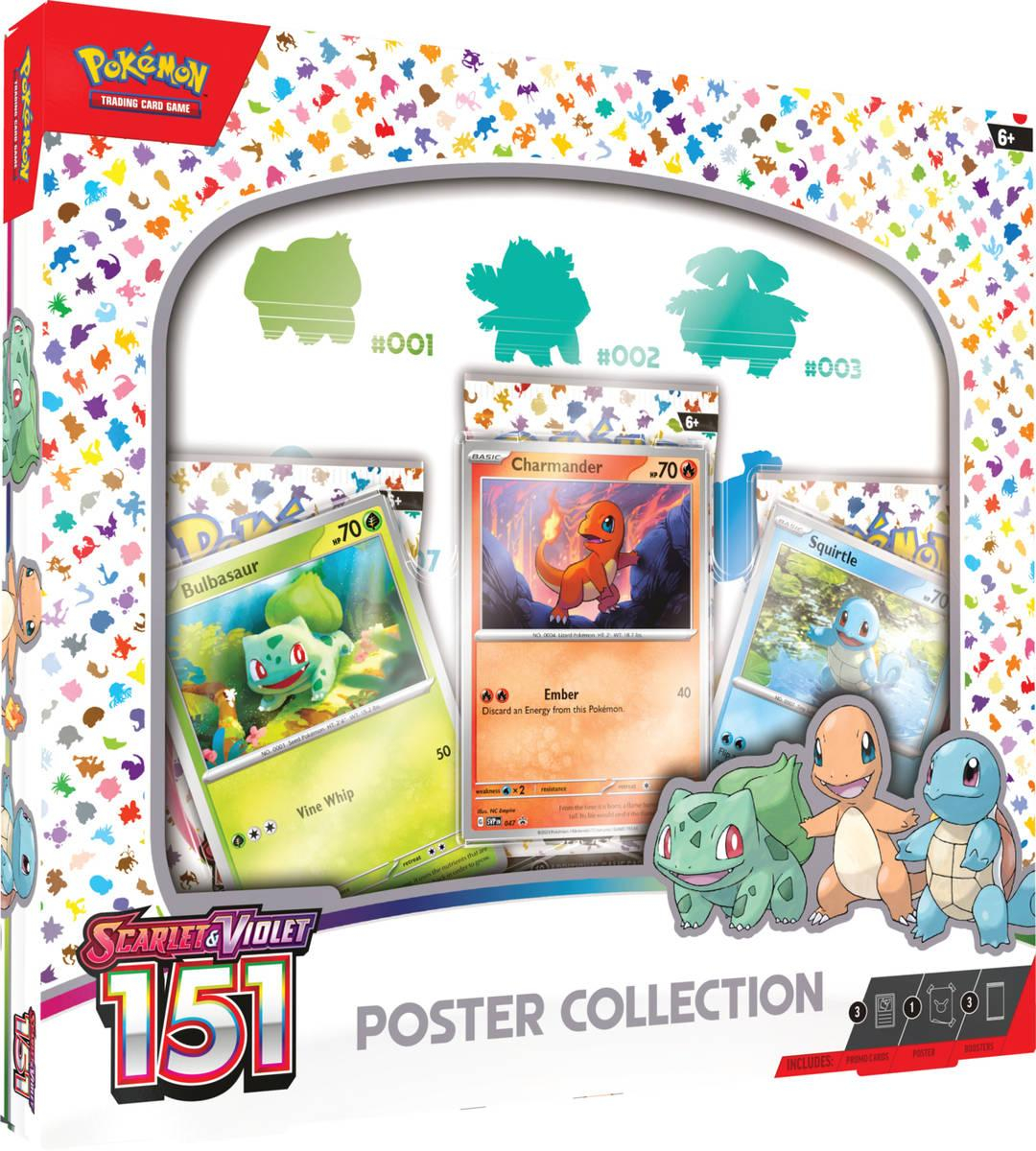 ADC Hra Pokémon TCG: Scarlet & Violet 151 Poster Collection set plakát + 3x booster