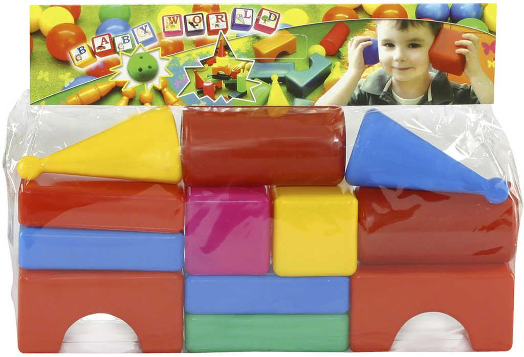 PL Stavebnice Baby soft kostky barevné plastové set 12ks v sáčku
