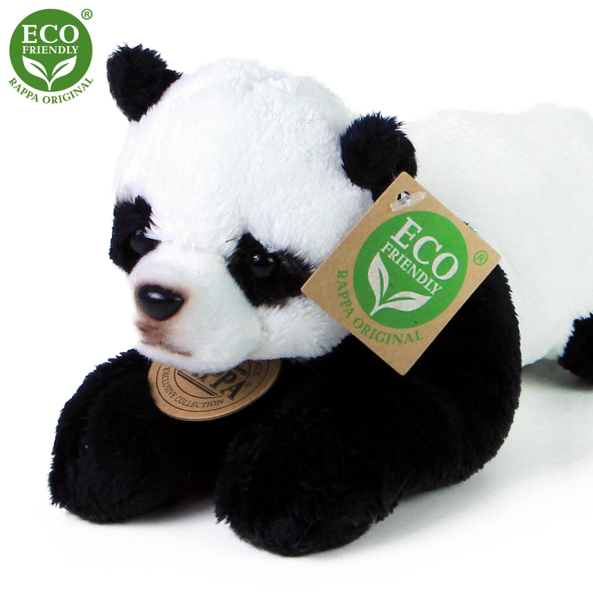 Plyšová panda ležící 18 cm ECO-FRIENDLY