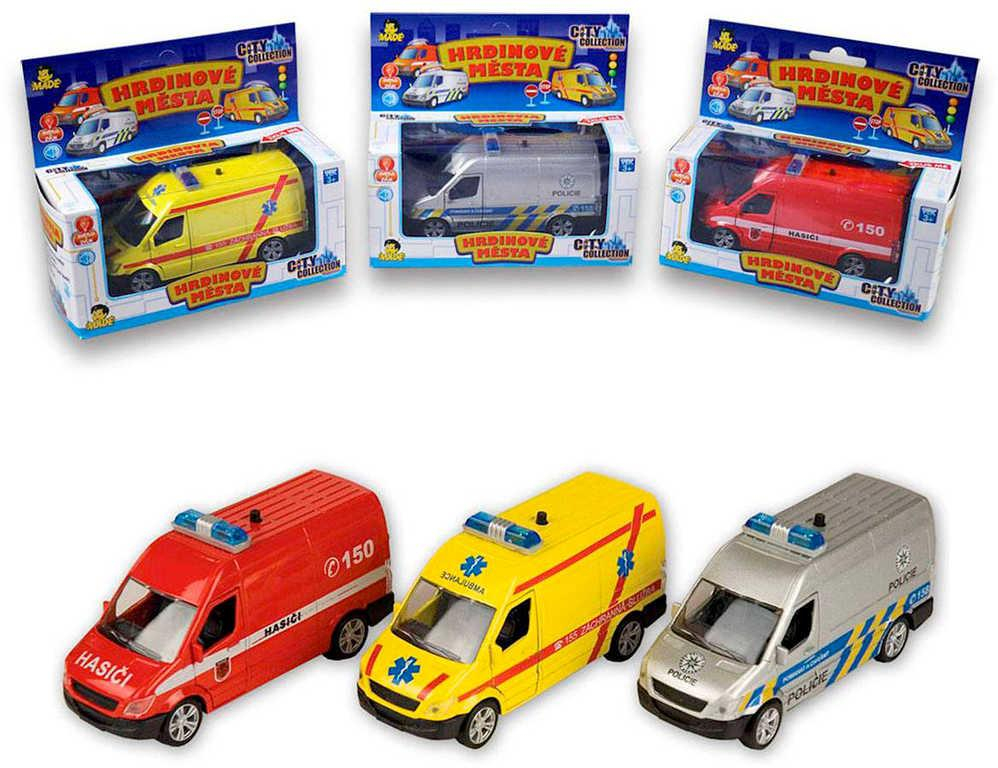 Auto City Collection záchranné složky Světlo Zvuk 3 druhy kov