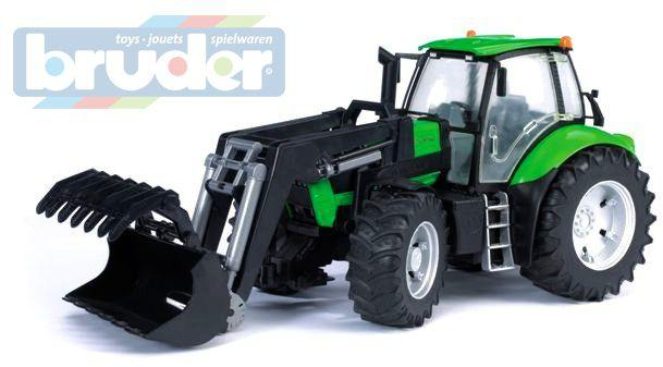 BRUDER 03081 (3081) Traktor Deutz Agrotron s čelním nakladačem