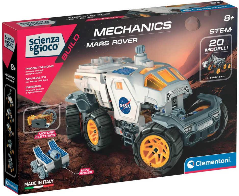 CLEMENTONI Mechanická laboratoř NASA Mars rover na baterie STAVEBNICE