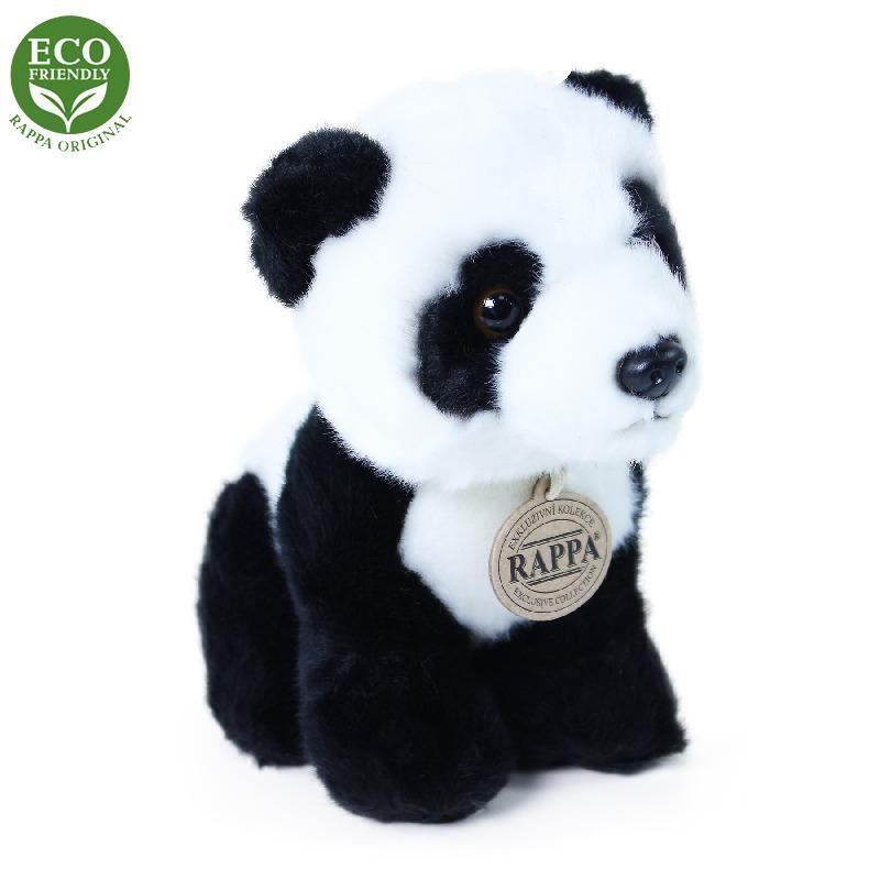 Plyšová panda sedící 18 cm ECO-FRIENDLY