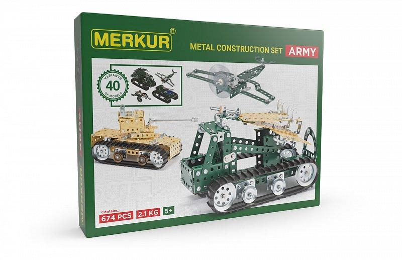 Merkur Army Set, 674 dílů, 40 modelů