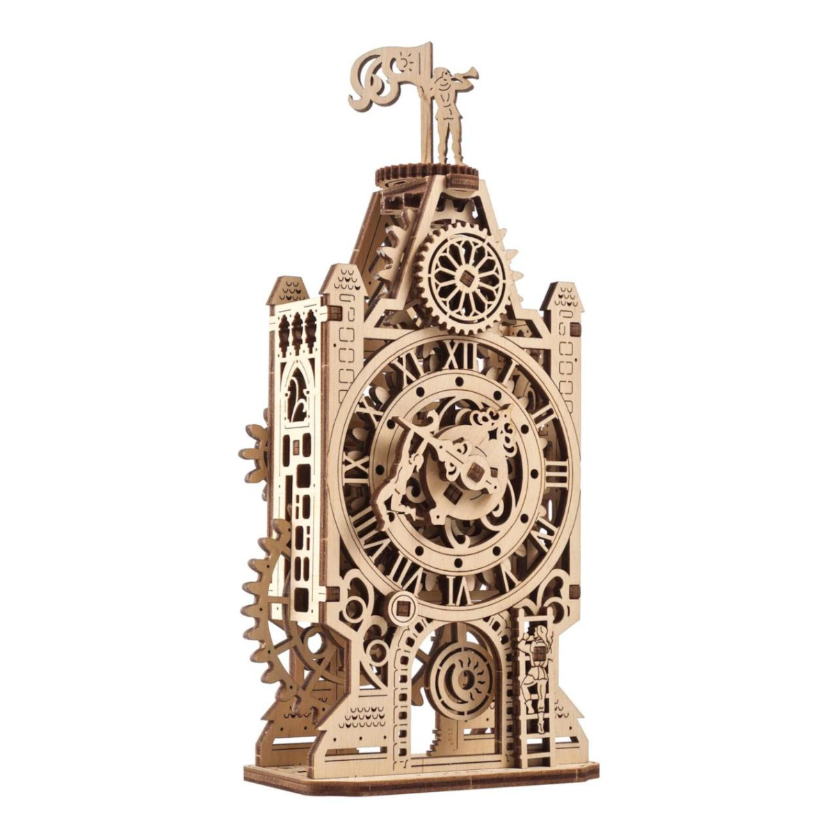 Ugears 3D dřevěné mechanické puzzle Hodinová věž