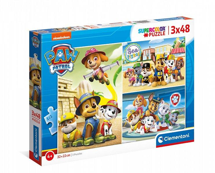 Puzzle 3x48 dílků - Paw Patrol