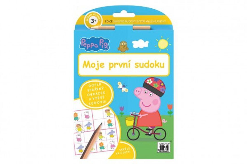 Moje první sudoku s tužkou Peppa Pig/Prasátko Peppa se samolepkami 15x21cm