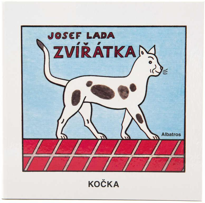 Knížka Josef Lada Zvířátka dětské obrázkové leporelo 16x15cm