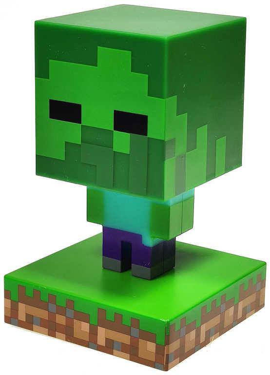 Stolní lampička Minecraft Zombie Icon Light 10cm na baterie LED Světlo