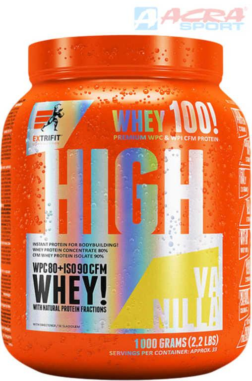 ACRA Gainer Extrifit High Whey 80 1000g vanilka doplněk stravy