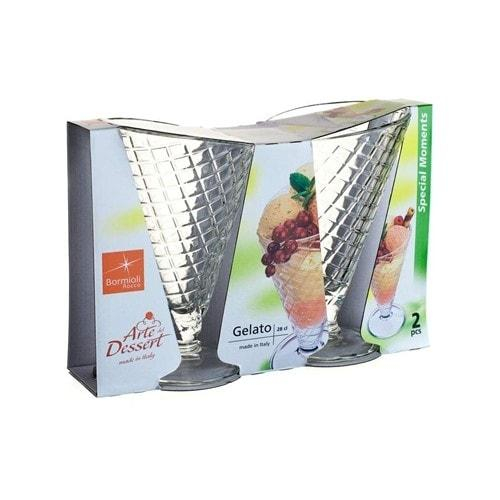 BORMIOLI Sada skleněných zmrzlinek GELATO 280 ml, 2 ks