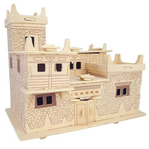 Woodcraft Dřevěné 3D puzzle Tibetský dům