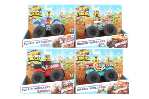 Hot Wheels Monster trucks svítící a rámusící vrak HDX60 TV