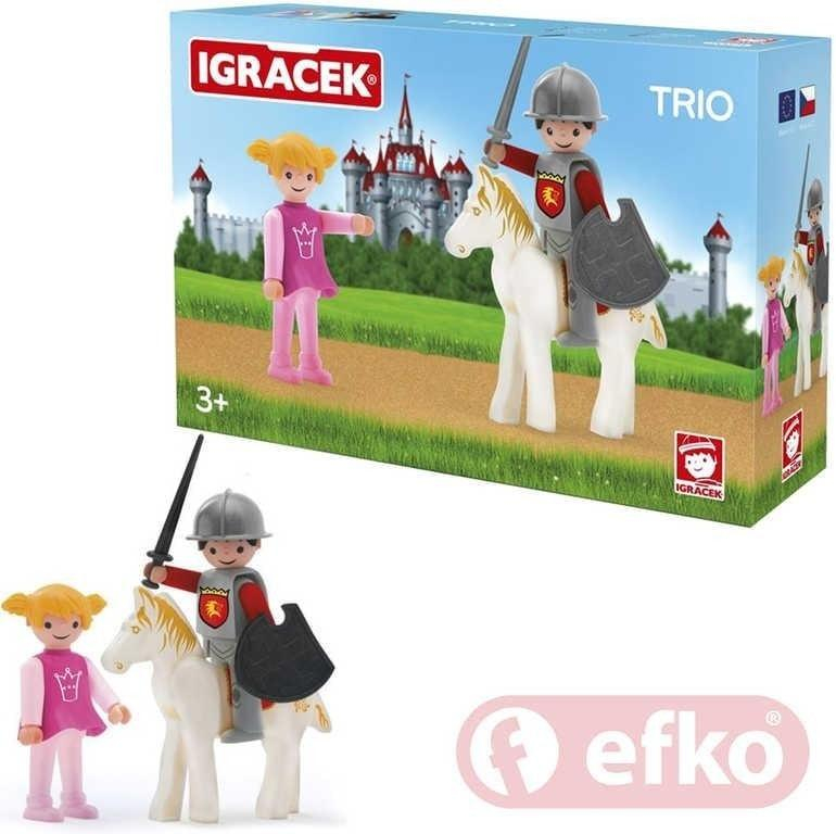 Efko IGRÁČEK TRIO Princezna, rytíř a bílý kůň