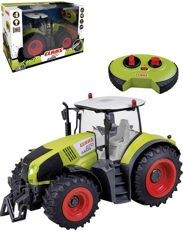 HAPPY PEOPLE RC Traktor Claas Axion 870 na vysílačku 2,4GHz na baterie Světlo